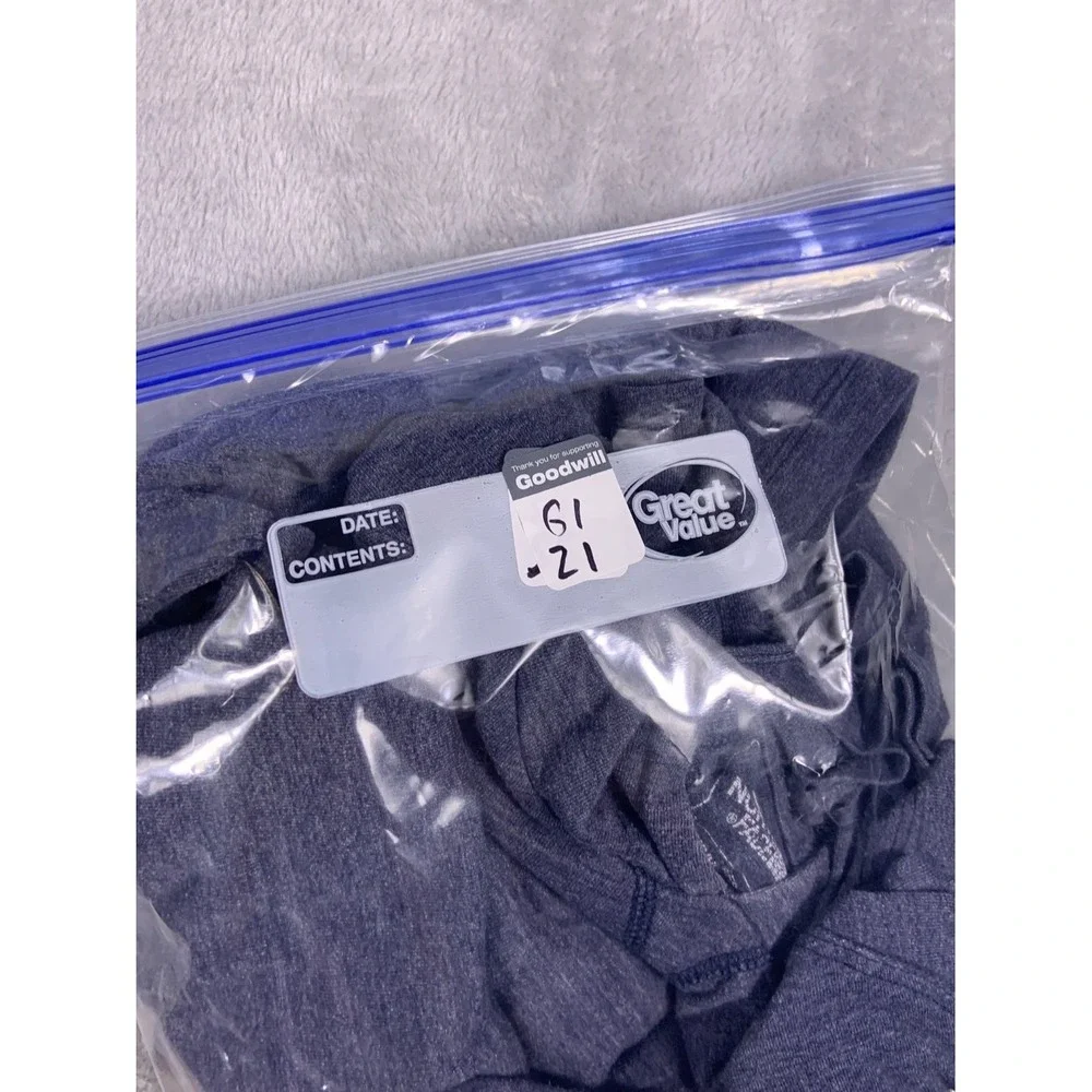 The North Face Hoodie Mens M Blue Long Sleeve Classic Fit